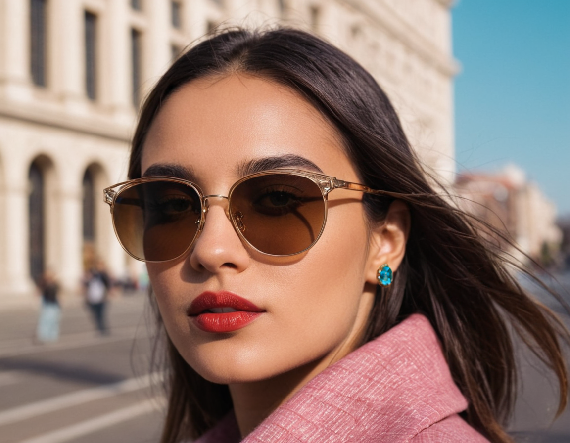 Factory machine crafting jewelry and sunglasses