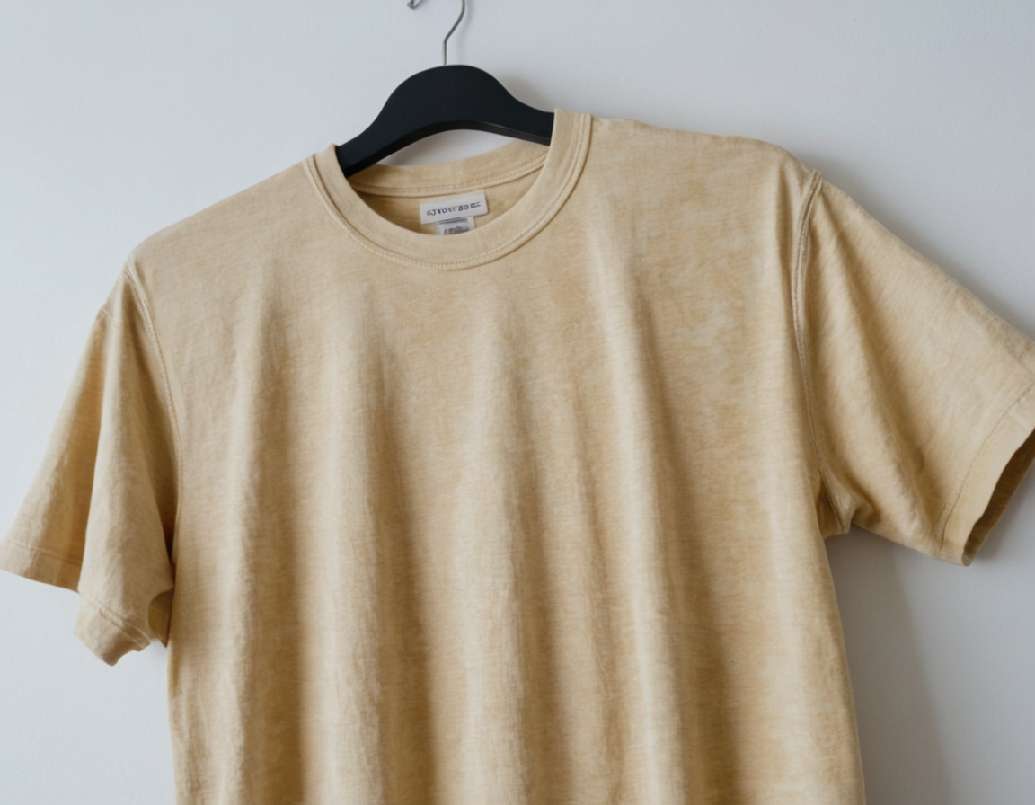 Tech Pack example of acid wash t-shirt.