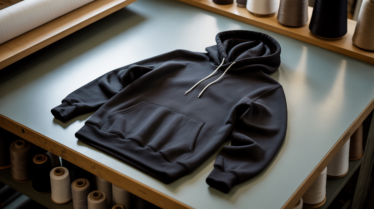 Sustainable hoodie production process