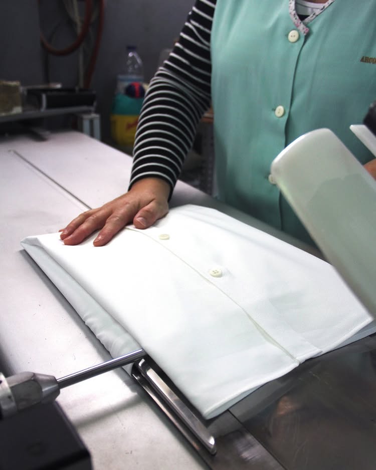 Factory machine sewing clothes