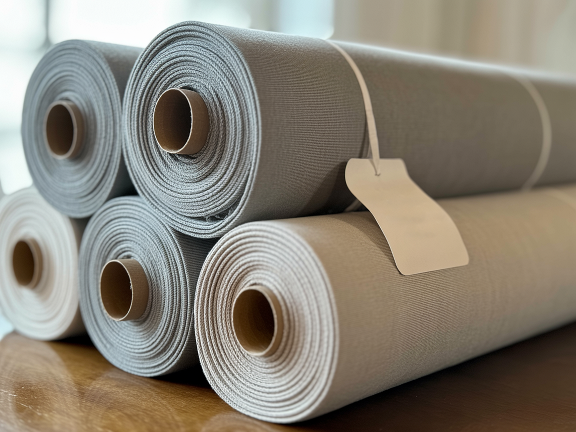 Premium quality jersey fabric rolls manufactured in Portugal showing fine knit texture and soft drape quality.