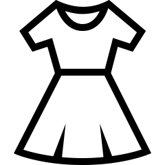 Symbol eines Kleides.