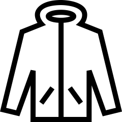 Symbol einer Jacke.