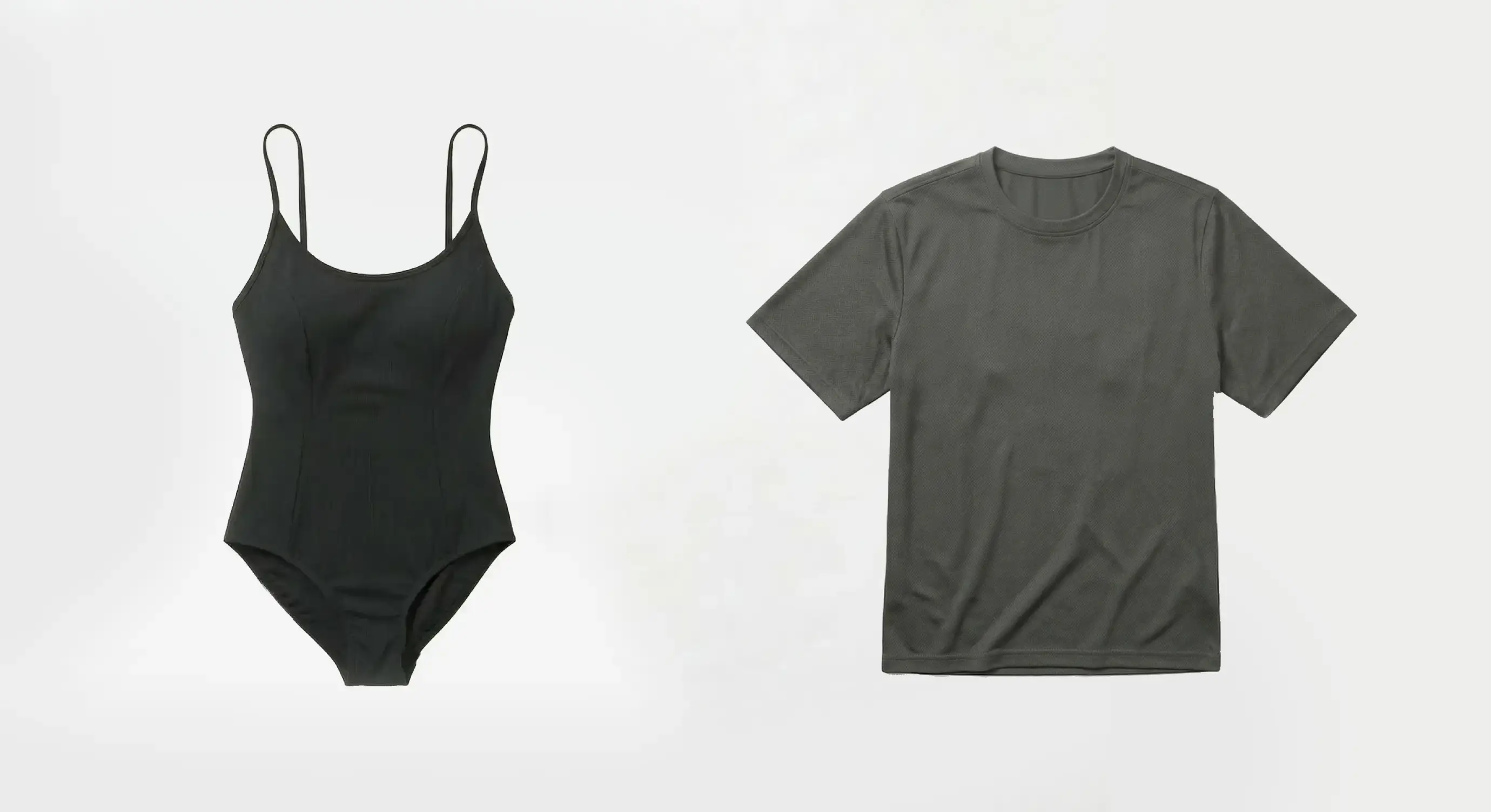 Sustainable activewear made from recycled ocean plastics and Econyl.