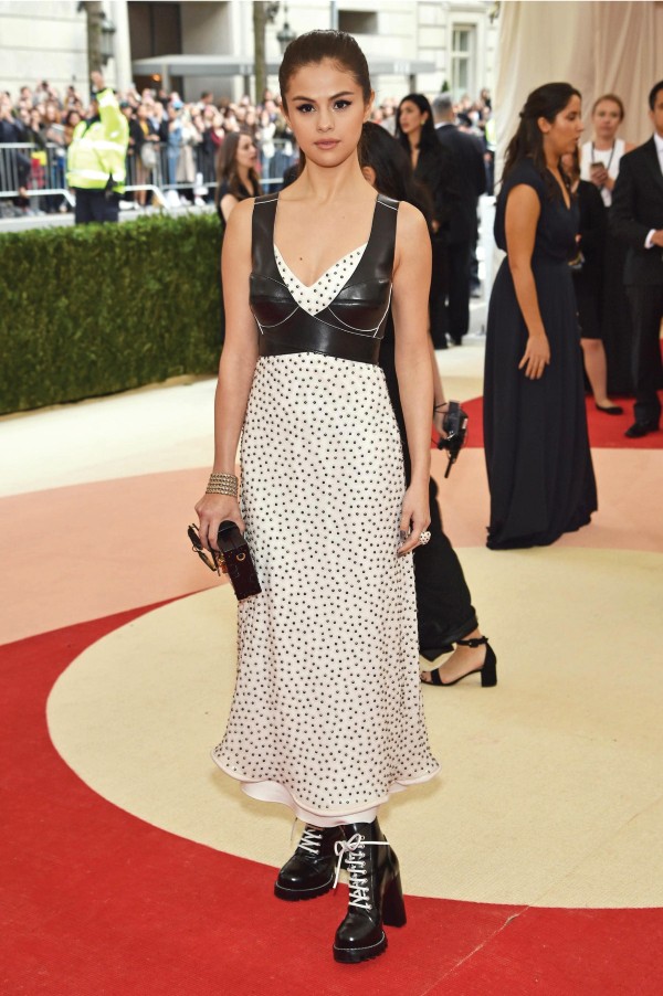Best Runway Moments. Selena Gomez in Louis Vuitton head-to-toe, at the Met Gala of 2016.