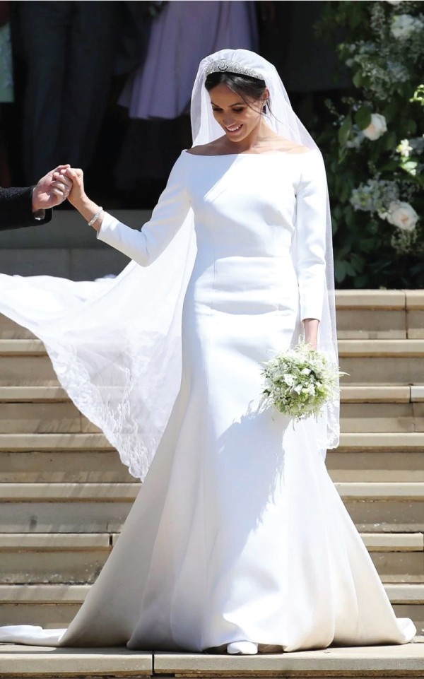 Best Runway Moments. Meghan Markle at her wedding, in a Givenchy dress.