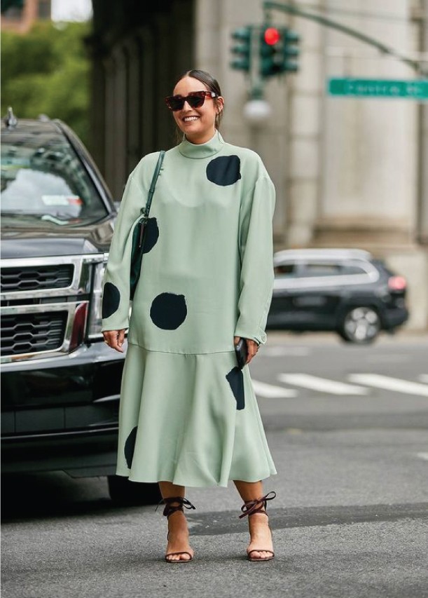 Fall Winter 2019 - Big Prints. Big dots at NY Fashion Week.