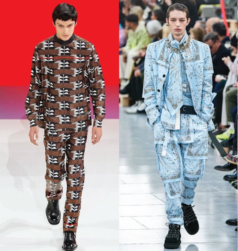 Men's Fashion Trends for Fall/Winter 2020. Second trend: prints all over.