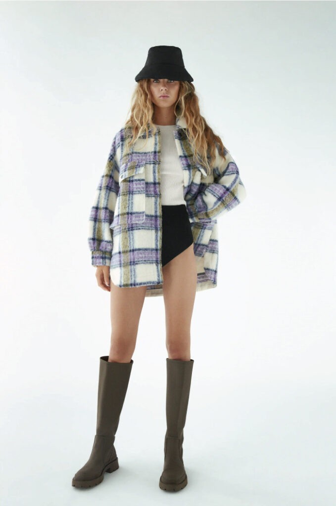 The Zara Coats You Just Need To Own. Oversized Checked Overshirt from Zara.