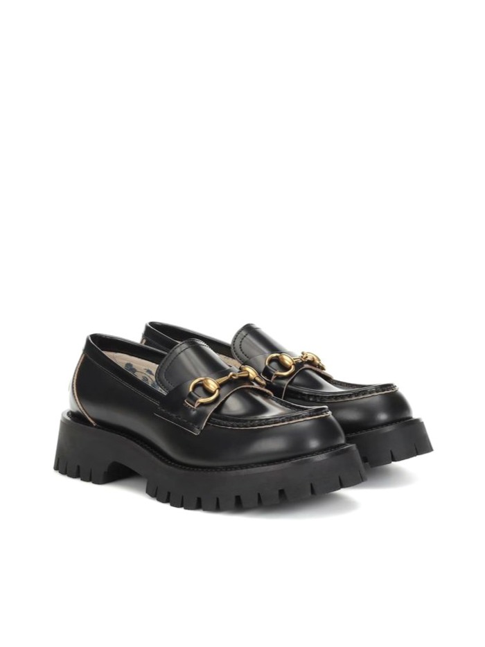 Trends to wear with jeans: chunky loafers. Chunky loafers from Gucci.