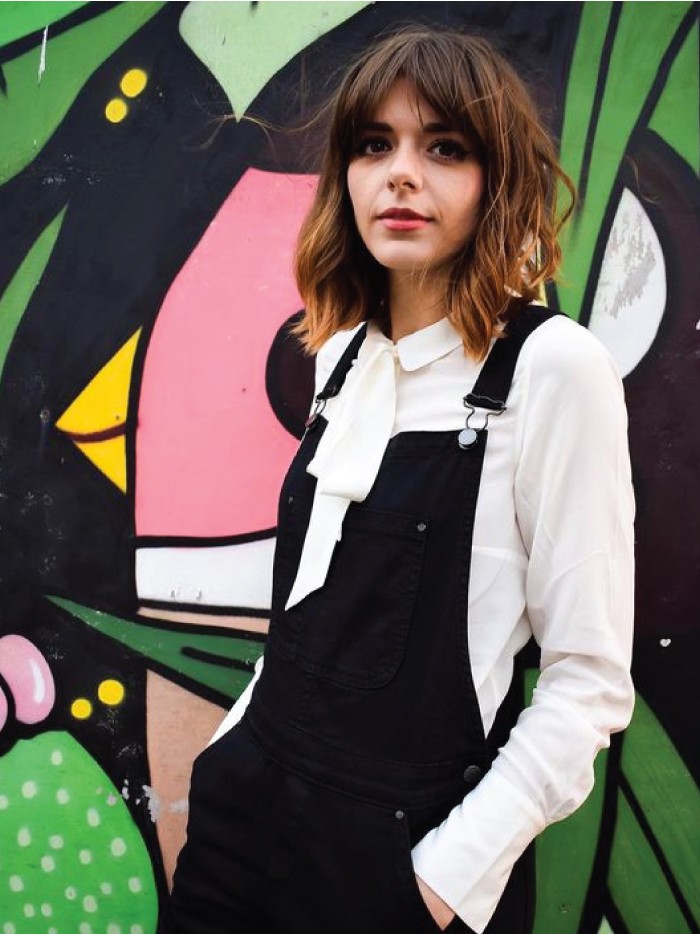 Spring Fashion Trends. The Piece To Wear If You're WFH Or In The Office: Dungarees & Bow Blouse.