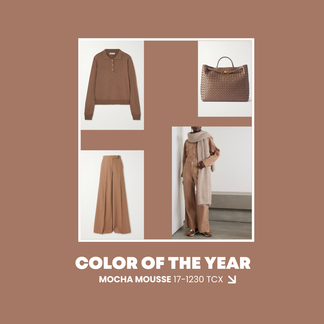 Color of the year - MOCHA MOUSSE - image of clothes