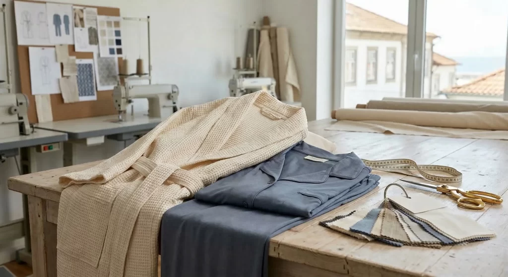 Where can I find high quality robes and pajamas to manufacture for my brand?